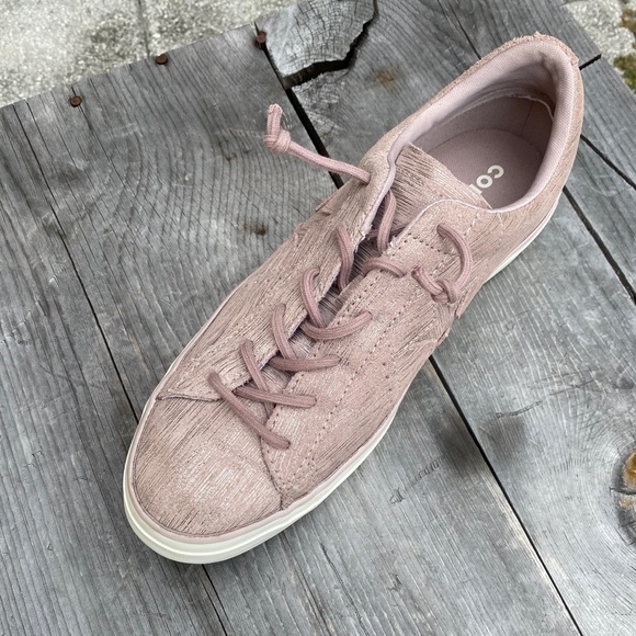 Converse Shoes - Converse one star pink metallic leather platforms